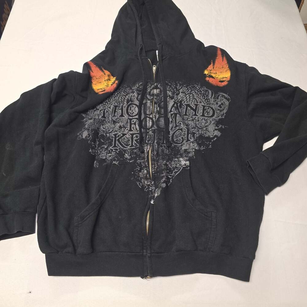 Thousand Foot Krutch Band Zip-Up Hoodie Black XL Tultex
